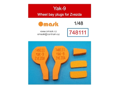 Yakovlev Yak-9 - Wheel Bay Plugs (For Zvezda Kits) - zdjęcie 1