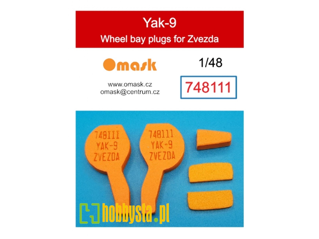 Yakovlev Yak-9 - Wheel Bay Plugs (For Zvezda Kits) - zdjęcie 1