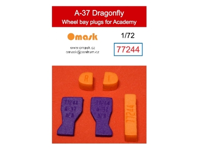 Cessna A-37 Dragonfly - Wheel Bay Plugs (For Academy Kits - zdjęcie 1