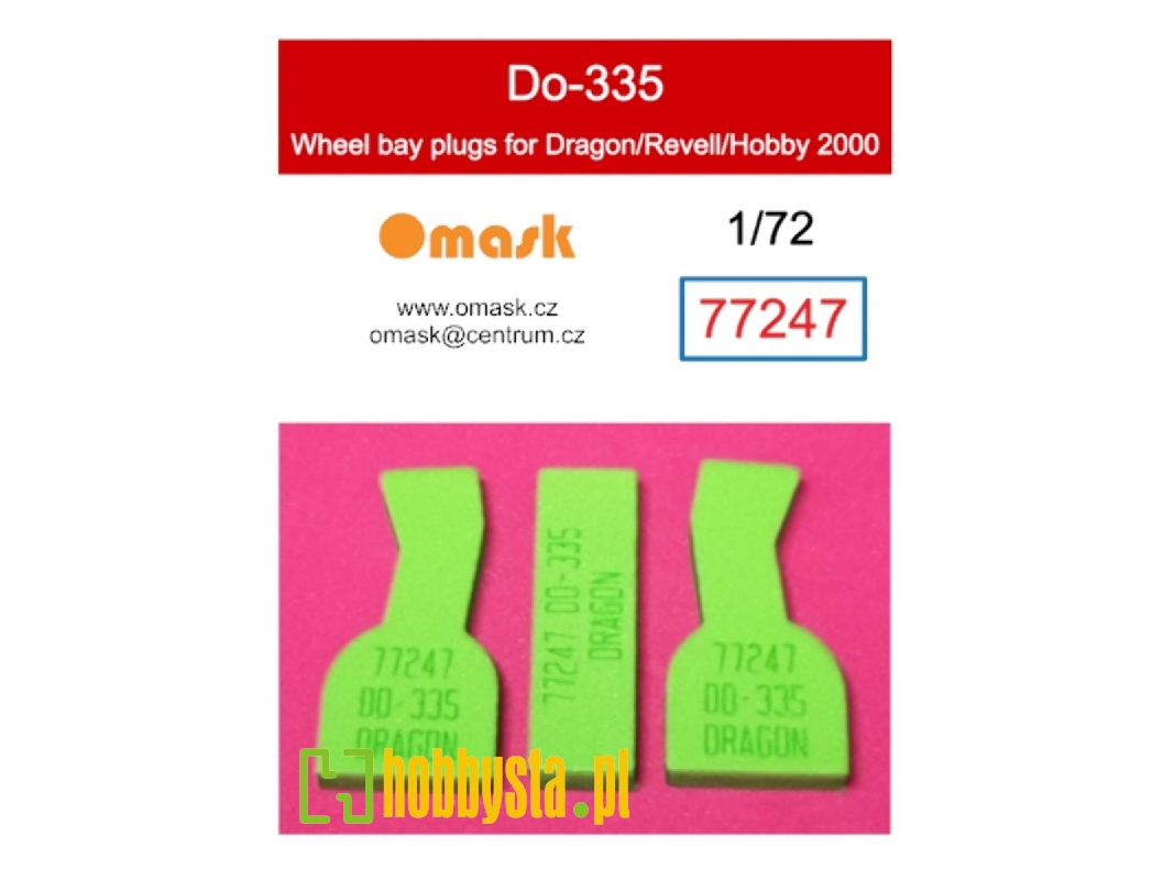 Dornier Do-335 Pfeil - Wheel Bay Plugs (For Dragon / Revell And Hobby 2000 Kits) - zdjęcie 1