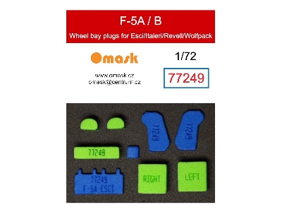 Northrop F-5 A/B - Wheel Bay Plugs (For Esci, Italeri / Revell And Wolfpack Kits) - zdjęcie 1