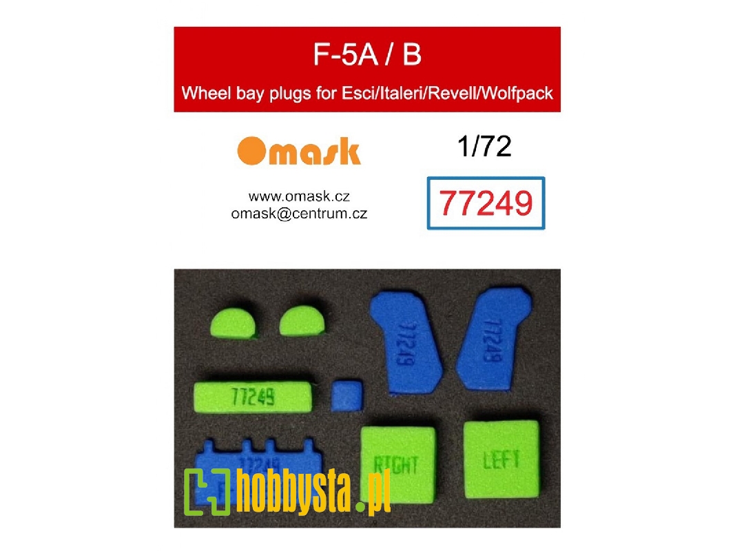 Northrop F-5 A/B - Wheel Bay Plugs (For Esci, Italeri / Revell And Wolfpack Kits) - zdjęcie 1 Northrop F-5 A/B - Wheel Bay Plugs (For Esci, Italeri / Revell And Wolfpack Kits) - zdjęcie 1