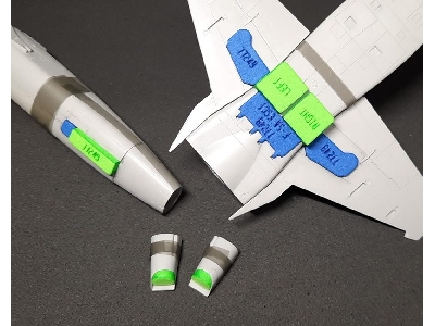 Northrop F-5 A/B - Wheel Bay Plugs (For Esci, Italeri / Revell And Wolfpack Kits) - zdjęcie 2