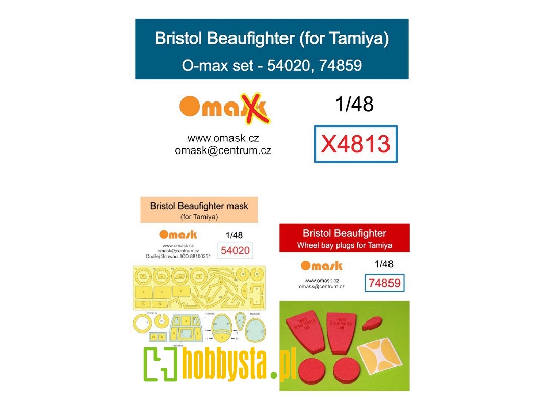 Bristol Beaufighter - O-max Set (For Tamiya Kits) - zdjęcie 1 Bristol Beaufighter - O-max Set (For Tamiya Kits) - zdjęcie 1