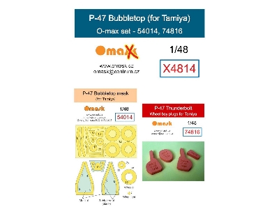 Republic P-47 Bubbletop - O-max Set (For Tamiya Kits) - zdjęcie 1