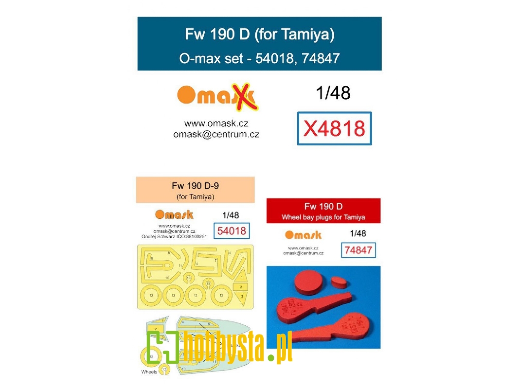 Focke Wulf Fw-190 D - O-max Set (For Tamiya Kits) - zdjęcie 1