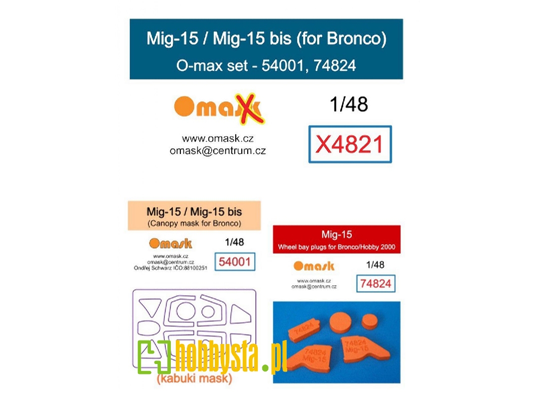Mig-15 / Mig15 Bis - O-max Set (For Bronco / Hobby 2000 Kits) - zdjęcie 1 Mig-15 / Mig15 Bis - O-max Set (For Bronco / Hobby 2000 Kits) - zdjęcie 1
