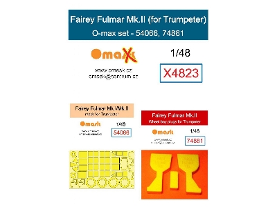 Fairey Fulmar Mk.Ii - O-max Set (For Trumpeter Kits) - zdjęcie 1