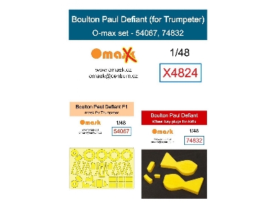 Boulton Paul Defiant - O-max Set (For Trumpeter / Airfix Kits) - zdjęcie 1