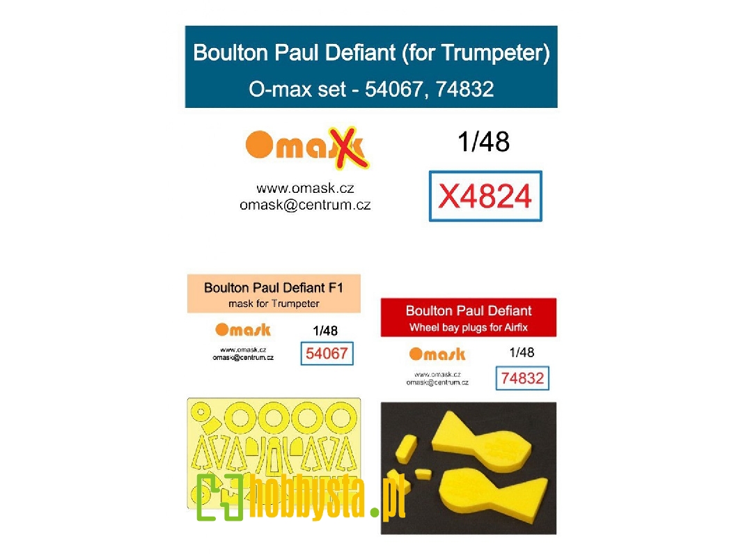 Boulton Paul Defiant - O-max Set (For Trumpeter / Airfix Kits) - zdjęcie 1 Boulton Paul Defiant - O-max Set (For Trumpeter / Airfix Kits) - zdjęcie 1