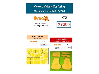 Vickers Valiant - O-max Set (For Airfix Kits) - zdjęcie 1
