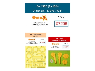 Focke Wulf Fw-190 D - O-max Set (For Ibg Kits) - zdjęcie 1