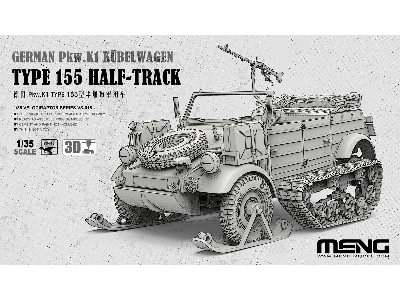 German Pkw.K1 Kübelwagen Type 155 Half-track - zdjęcie 1