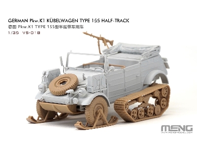 German Pkw.K1 Kübelwagen Type 155 Half-track - zdjęcie 2