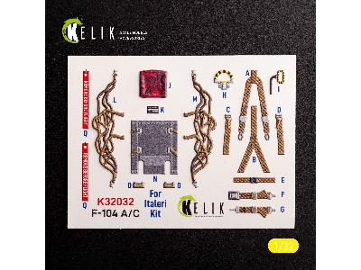 F-104 A/C - Interior 3d Decals For Italeri Kit - zdjęcie 3