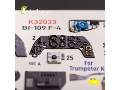 Bf-109 F-4 - Interior 3d Decals For Trumpeter Kit - zdjęcie 1