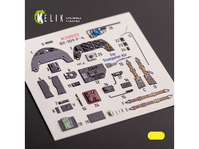 Bf-109 F-4 - Interior 3d Decals For Trumpeter Kit - zdjęcie 2