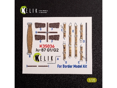 Ju-87 G1/G2 - Interior 3d Decals For Border Models Kit - zdjęcie 3