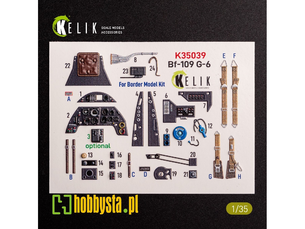 Bf-109 G-6 - Interior 3d Decals For Border Models Kit - zdjęcie 1 Bf-109 G-6 - Interior 3d Decals For Border Models Kit - zdjęcie 1