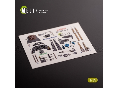 Bf-109 G-6 - Interior 3d Decals For Border Models Kit - zdjęcie 2
