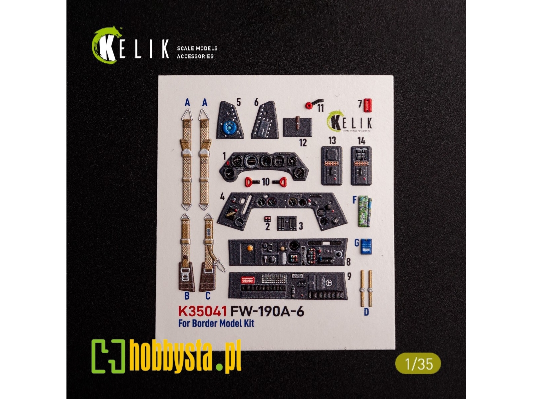 Fw-190a-6 - Interior 3d Decals For Border Models Kit - zdjęcie 1 Fw-190a-6 - Interior 3d Decals For Border Models Kit - zdjęcie 1