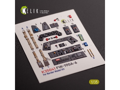 Fw-190a-6 - Interior 3d Decals For Border Models Kit - zdjęcie 2