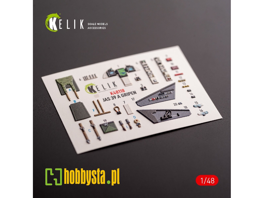 Jas-39 A - Interior 3d Decals For Italeri Kit - zdjęcie 1 Jas-39 A - Interior 3d Decals For Italeri Kit - zdjęcie 1