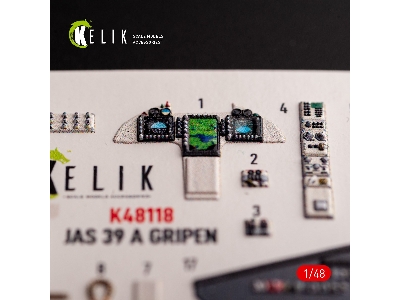 Jas-39 A - Interior 3d Decals For Italeri Kit - zdjęcie 3