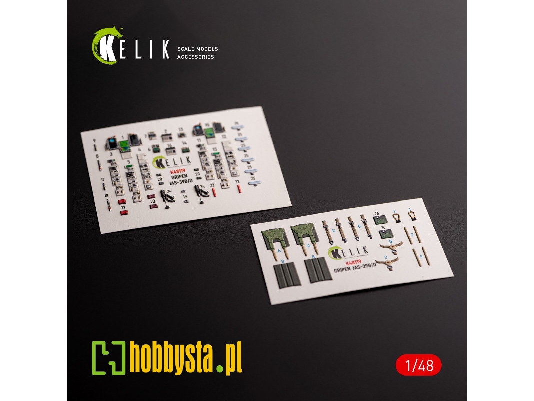 Jas-39 B/D - Interior 3d Decals For Zimi Model/Kittyhawk Kit - zdjęcie 1 Jas-39 B/D - Interior 3d Decals For Zimi Model/Kittyhawk Kit - zdjęcie 1