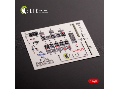 F-104 Series Electrical Equipment - Interior 3d Decals For Kinetic Kit - zdjęcie 1