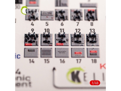 F-104 Series Electrical Equipment - Interior 3d Decals For Kinetic Kit - zdjęcie 3