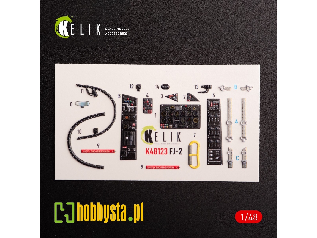 Fj-2 - Interior 3d Decals For Italeri Kit - zdjęcie 1 Fj-2 - Interior 3d Decals For Italeri Kit - zdjęcie 1