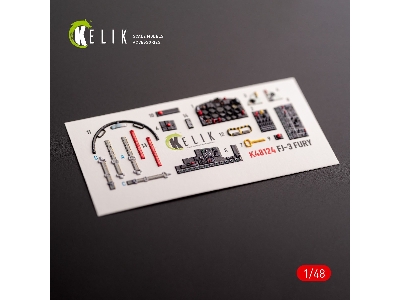 Fj-3 - Interior 3d Decals For Zimi Model/Kittyhawk Kit - zdjęcie 2