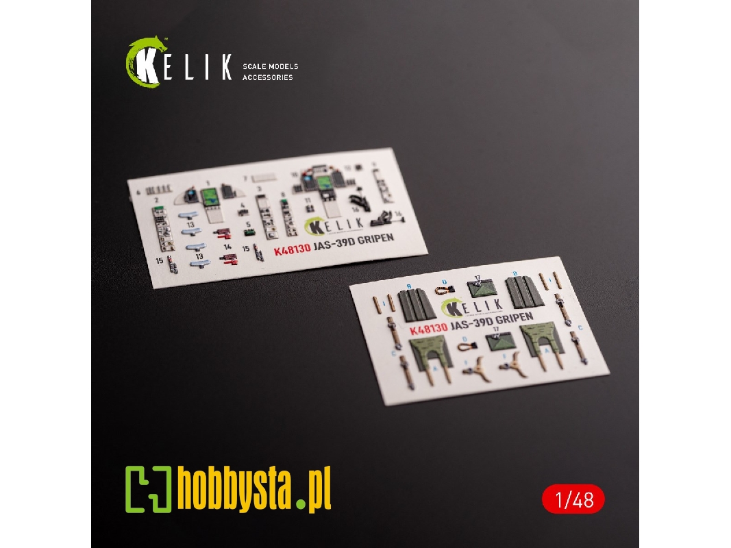 Jas-39 D - Interior 3d Decals For Italeri Kit - zdjęcie 1 Jas-39 D - Interior 3d Decals For Italeri Kit - zdjęcie 1