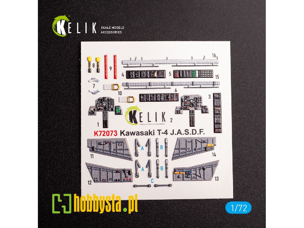 Kawasaki T-4 - Interior 3d Decals For Hasegawa Kit - zdjęcie 1