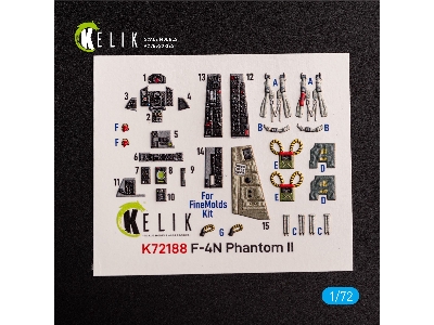 F-4n Phantom - Interior 3d Decals For Finemolds Kit - zdjęcie 2