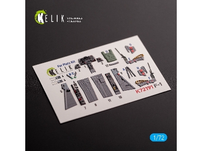 F-1 Support Fighter - Interior 3d Decals For Platz Kit - zdjęcie 1