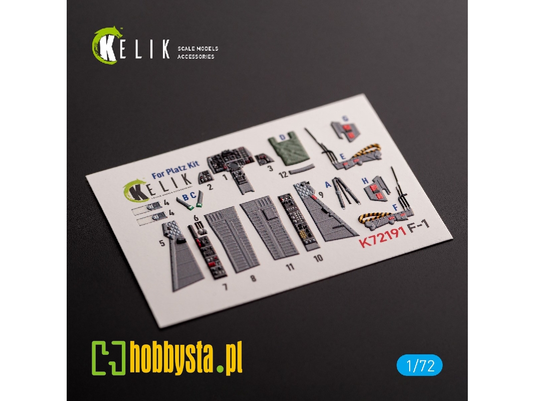 F-1 Support Fighter - Interior 3d Decals For Platz Kit - zdjęcie 1 F-1 Support Fighter - Interior 3d Decals For Platz Kit - zdjęcie 1