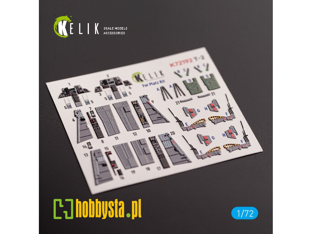 T-2 Advanced Trainer - Interior 3d Decals For Platz Kit - zdjęcie 1 T-2 Advanced Trainer - Interior 3d Decals For Platz Kit - zdjęcie 1