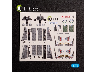 T-2 Advanced Trainer - Interior 3d Decals For Platz Kit - zdjęcie 2