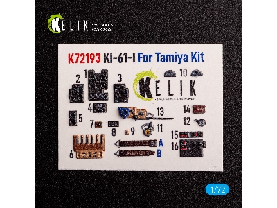 Ki-61 - Interior 3d Decals For Tamiya Kit - zdjęcie 2