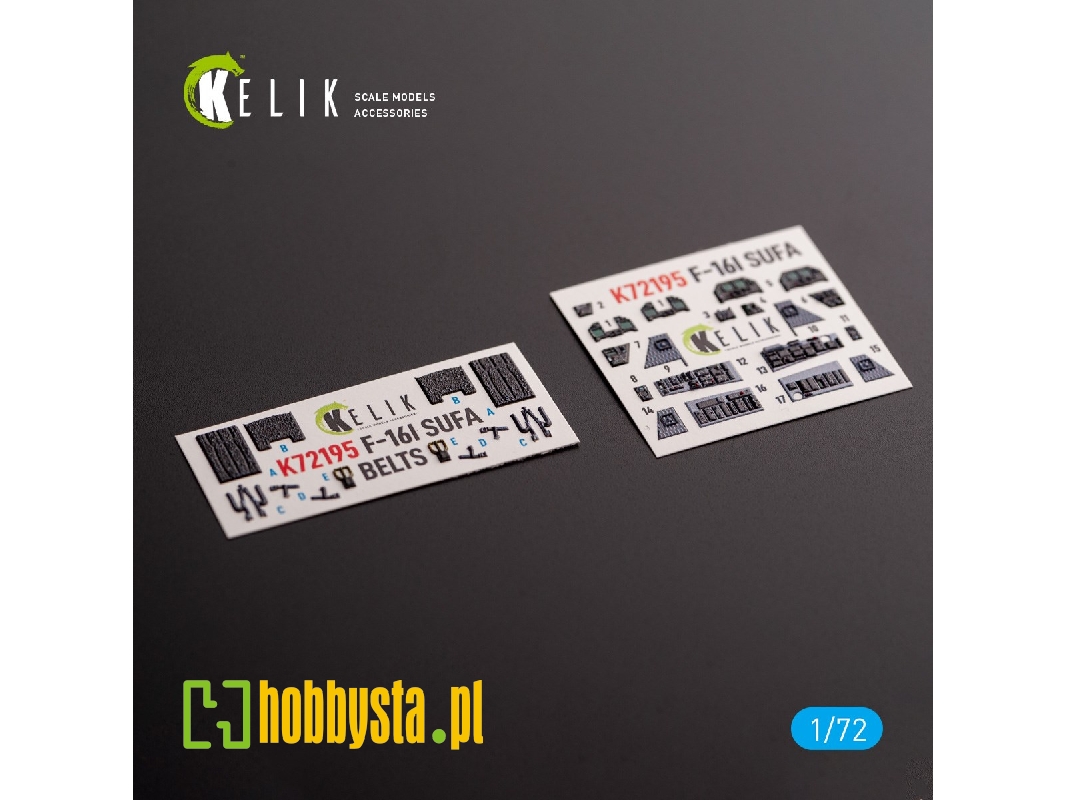 F-16i - Interior 3d Decals For Hasegawa Kit - zdjęcie 1 F-16i - Interior 3d Decals For Hasegawa Kit - zdjęcie 1