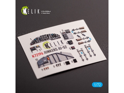 Ju-52 - Interior 3d Decals For Italeri Kit - zdjęcie 1