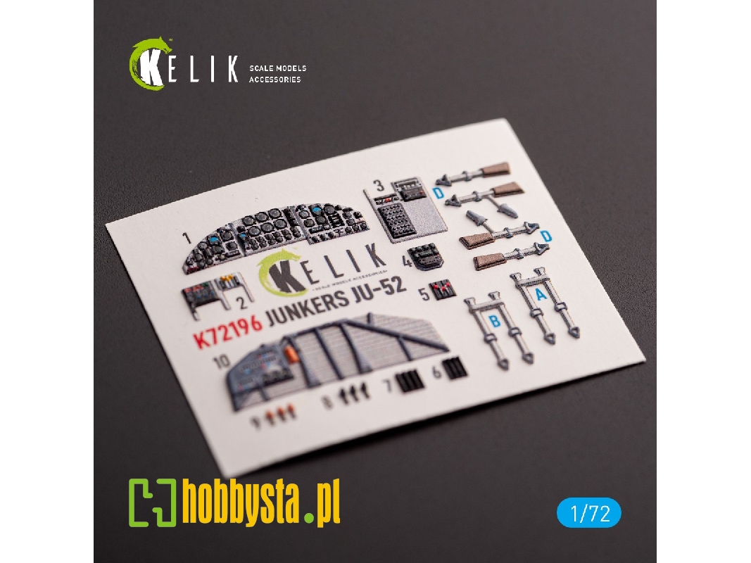 Ju-52 - Interior 3d Decals For Italeri Kit - zdjęcie 1 Ju-52 - Interior 3d Decals For Italeri Kit - zdjęcie 1