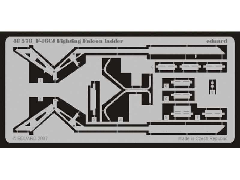 F-16CJ ladder 1/48 - Tamiya - blaszki - zdjęcie 1 F-16CJ ladder 1/48 - Tamiya - blaszki - zdjęcie 1