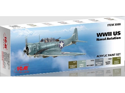 Acrylic Paint Set For WWII Us Naval Aviation - zdjęcie 1