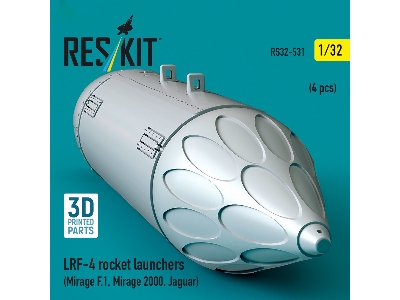 Lrf-4 Rocket Launchers (4pcs) (Mirage F.1, Mirage 2000, Jaguar) (3d Printed) - zdjęcie 2