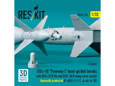 Gbu-10 'paveway I' Laser Guided Bombs With Bsu-37/B Fin And Bsu-3a/B Wing (Slow Speed) Thermally Protected (2pcs) (F-4d/E, F-111