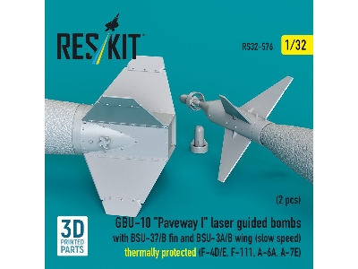 Gbu-10 'paveway I' Laser Guided Bombs With Bsu-37/B Fin And Bsu-3a/B Wing (Slow Speed) Thermally Protected (2pcs) (F-4d/E, F-111