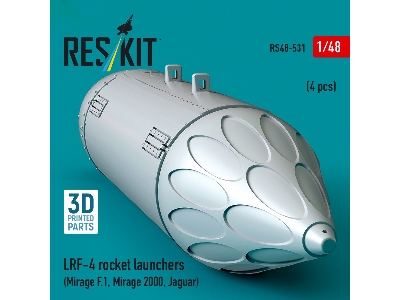 Lrf-4 Rocket Launchers (4pcs) (Mirage F.1, Mirage 2000, Jaguar) (3d Printed) - zdjęcie 2
